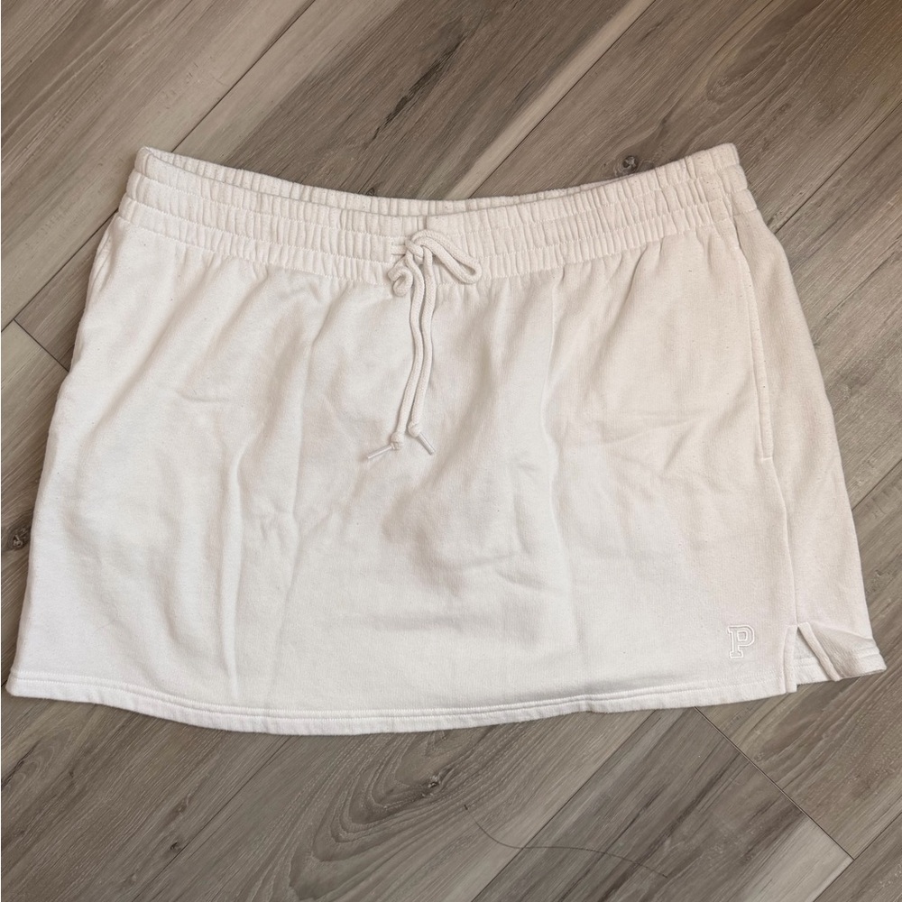 PINK Victoria's Secret White Mini Skirt